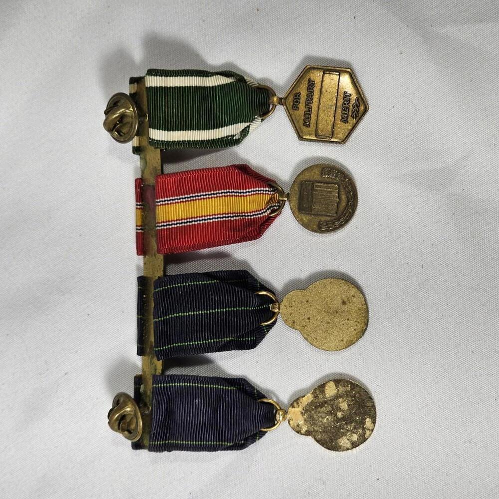 Vintage US Navy Milita Miniature Dinner Dress Unifor Medals Expert Pistol Rifle - Picture 8 of 12